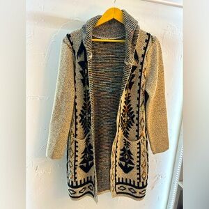 ON BLUE Southwestern Knit Cardigan size L